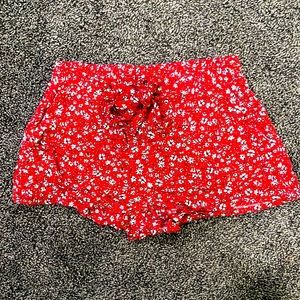 Joe Benbasset Red Floral shorts Size Medium